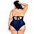 Maiô Plus Size liso Chapa barriga Com Bojo Cortinão - Imagem 2