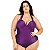 Maiô Plus Size liso Chapa barriga Com Bojo Cortinão - Imagem 10