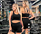 Roupa De Academia Short Cintura Alta Top Alças Trançadas - Imagem 9