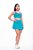 Conjunto Neon Beach Tennis Feminino Fitness Top Bojo Saia - Imagem 1