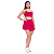 Conjunto Neon Beach Tennis Feminino Fitness Top Bojo Saia - Imagem 17