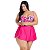Biquini Plus Size Feminino Com Saia de Abotoar 2 em 1 Praia - Imagem 2
