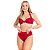 Bikini Top Retrô Aro Meia Taça Hot Pant Cintura Media Femini - Imagem 3