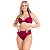 Bikini Top Retrô Aro Meia Taça Hot Pant Cintura Media Femini - Imagem 15