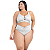 Biquini Plus Size Feminino Moda Praia Decote Em U Dourado - Imagem 9