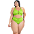 Biquini Plus Size Feminino Moda Praia Decote Em U Dourado - Imagem 1