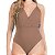 Body Maiô Feminino Transpassado Premium Liso Modela Silhueta - Imagem 15
