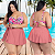 Saída de Praia Feminina Saia Curta Rodada Abotoador Lateral - Imagem 16