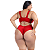 Biquini Cós Alto Sustentação Plus Size Alças Largas Decote - Imagem 4