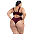 Biquini Cós Alto Sustentação Plus Size Alças Largas Decote - Imagem 12
