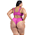 Biquini Cós Alto Sustentação Plus Size Alças Largas Decote - Imagem 2