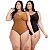 2 Body Maiô Acinturado Plus Size Modela Cintura Liso Casual - Imagem 8