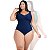 2 Body Maiô Acinturado Plus Size Modela Cintura Liso Casual - Imagem 11