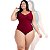2 Body Maiô Acinturado Plus Size Modela Cintura Liso Casual - Imagem 12