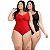 2 Body Maiô Acinturado Plus Size Modela Cintura Liso Casual - Imagem 5