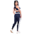 Conjunto Fitness Feminino Top Nadador Bojo Removível Alças - Imagem 2