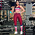 Conjunto Feminino Top Academia Calça Legging Listra Nadador - Imagem 12