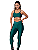 Conjunto de Academia Fitness Feminino Top Calça Lisa Treino - Imagem 3