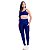 Conjunto de Academia Fitness Feminino Top Calça Lisa Treino - Imagem 16