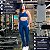 Conjunto de Academia Fitness Feminino Top Calça Lisa Treino - Imagem 10