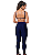 Conjunto de Academia Fitness Feminino Top Calça Lisa Treino - Imagem 9