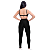 Conjunto de Academia Fitness Feminino Top Calça Lisa Treino - Imagem 2