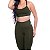 Conjunto Esportivo Feminino Calça Lisa Com Top Alças Finas - Imagem 13