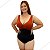 Maiô, Body Feminino Plus Bicolor Chapa Barriga Com Bojo Neon - Imagem 6