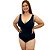 Maio Plus Size Transpassado Estampado Feminino Decote Costas - Imagem 9