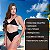 Bikini Top Alça Fina Com Bojo Fio Dental Feminina Cós Alto - Imagem 12