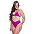 Bikini Top Alça Fina Com Bojo Fio Dental Feminina Cós Alto - Imagem 13