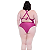 Maiô Plus Size Feminino Com Bojo Amarração nas Costas - Imagem 9