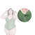 Maiô Plus Size Feminino Com Bojo Amarração nas Costas - Imagem 3