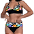 Bikini Feminino Bojo Fixo Meia Taça Estampa Dupla Cós Alto - Imagem 13