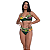 Bikini Feminino Bojo Fixo Meia Taça Estampa Dupla Cós Alto - Imagem 1
