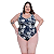 Maiô Body Plus Size Feminino Estampado Com Forro Interno - Imagem 13