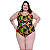 Maiô Body Plus Size Feminino Estampado Com Forro Interno - Imagem 1