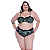 Biquíni Plus Size Estampado Detalhe Bojo Fixo Com Regulador - Imagem 1