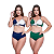 Biquínis Feminino Kit 2 Peças Bicolor Chapa Barriga Cós Alto Modelador - Imagem 3