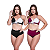 Biquínis Feminino Kit 2 Peças Bicolor Chapa Barriga Cós Alto Modelador - Imagem 7