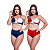 Biquínis Feminino Kit 2 Peças Bicolor Chapa Barriga Cós Alto Modelador - Imagem 5