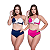 Biquínis Feminino Kit 2 Peças Bicolor Chapa Barriga Cós Alto Modelador - Imagem 4