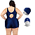 Maiô Natação Hidroginástica Plus 50 ao 56 Plus Size + Touca Brinde Kit - Imagem 13