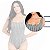 Maiô Body Feminino Chapa Barriga Grosso Asa Delta Textura Malte Elegante Forrado - Imagem 11