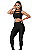 Conjunto Fitness Feminino Texturizado Recorte Frontal Alta Compressão Luxo - Imagem 7