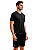 Conjunto Camisa E Short Masculino Dry Fit Gola V Esportiva Bermuda Com Cadarço - Imagem 5