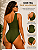 Maiô Feminino Texturizado Um Ombro Só Todo Forrado Luxo Poliéster Praia Piscina Verão - Imagem 11