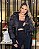 Jaqueta Puffer Biker Preta Mamo - Imagem 3