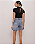 Bermuda Jeans Destroyed Jeans - Mamô - Imagem 3