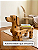 Banco Banquinho Cachorro Caramelo Resistente Decorativo Moderno Mesinha - Imagem 6
